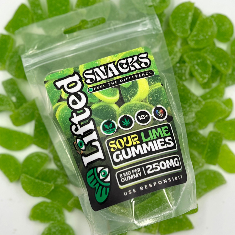 Sour Lime Gummies 250mg