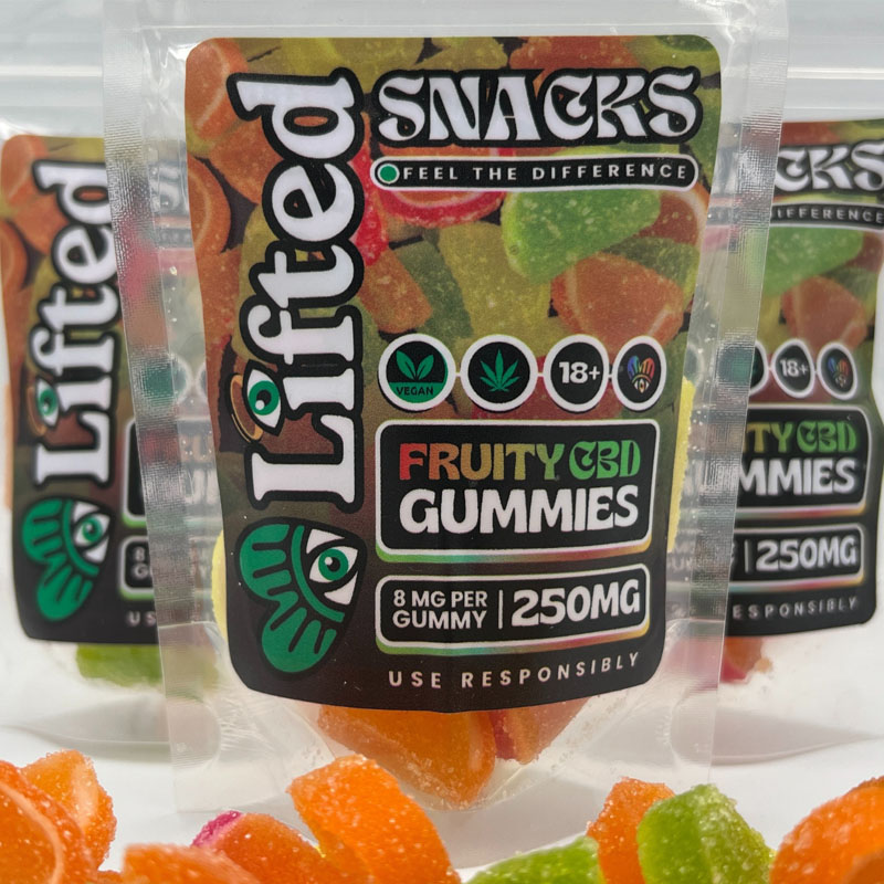 CBD Sugar Coated Fruity Gummies 250mg