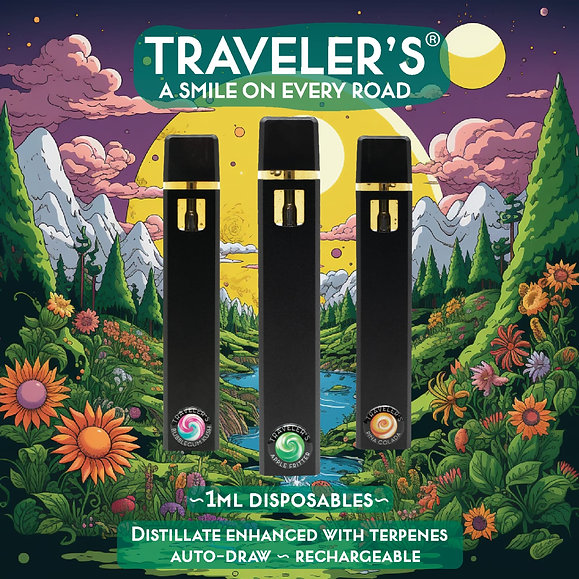 Traveler’s® Disposable Vapes 1ml - Orange Soda (Sativa)