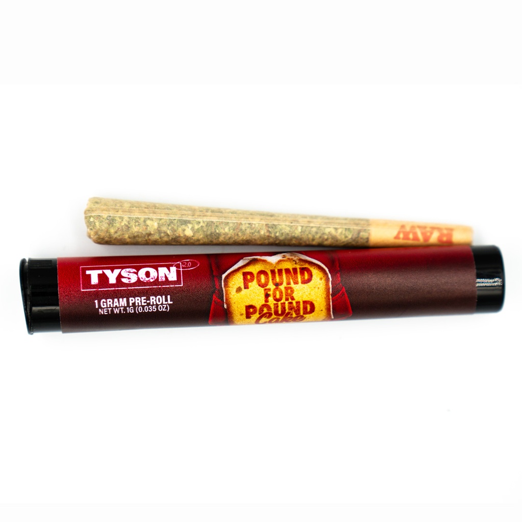 Tyson Premium Pre-Rolls 1g - Pound for Pound Cake