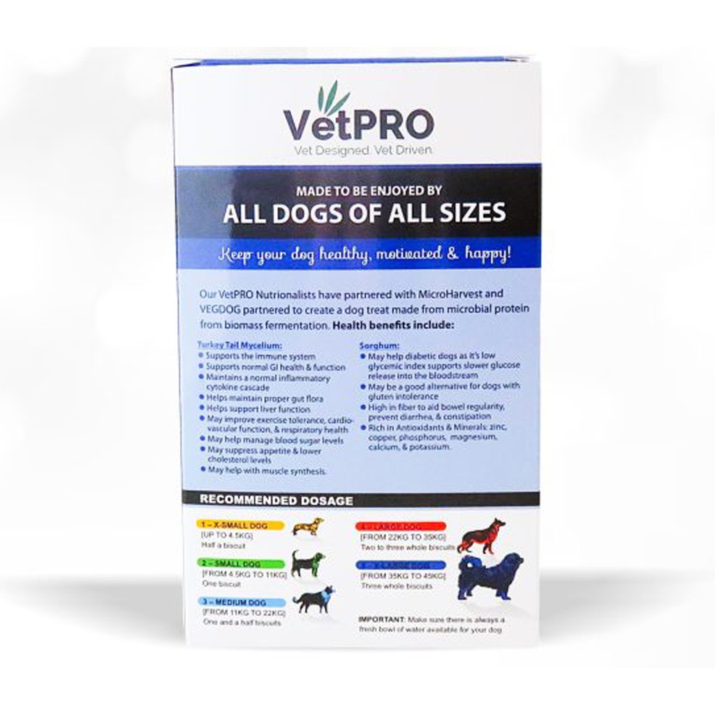 VetPro Dog Biscuits - Mycelium Immune Boost 250g