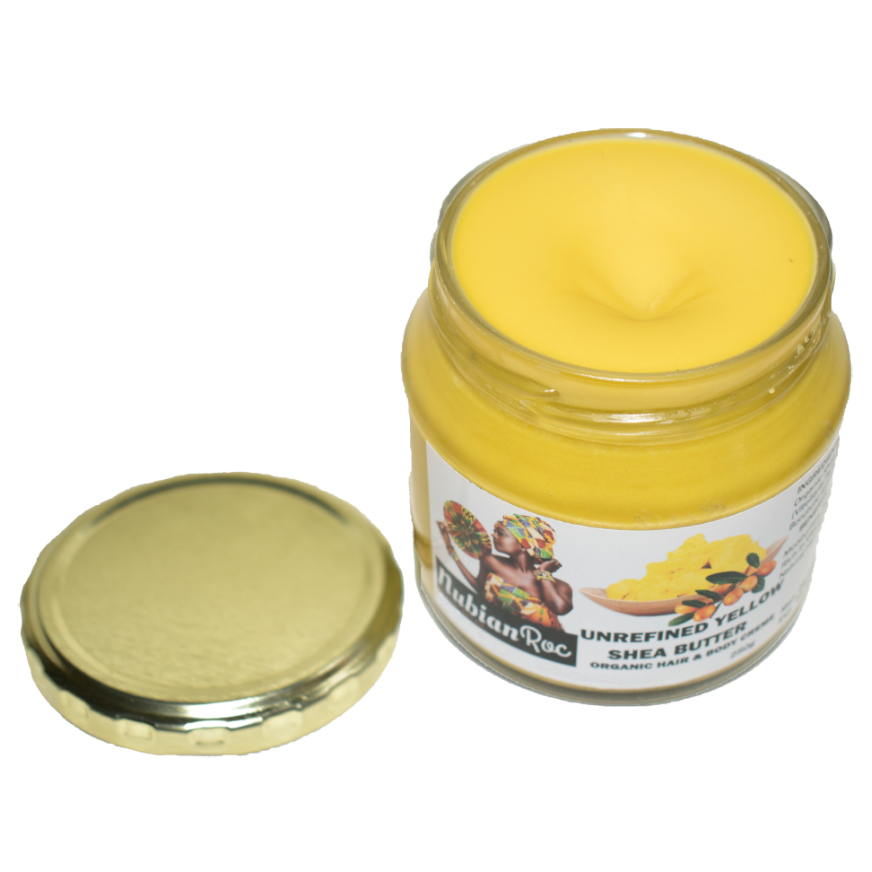 Raw Unrefined Organic Shea Butter (Yellow) - 250g