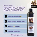 Raw African Black Soap Shower Gel (250ml)