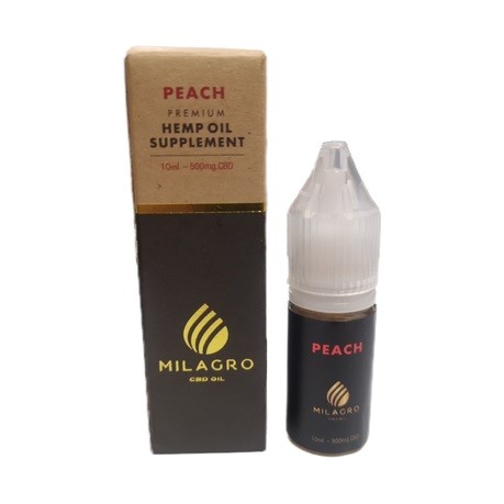 Milagro CBD Peach E-Liquid 500mg 10ml