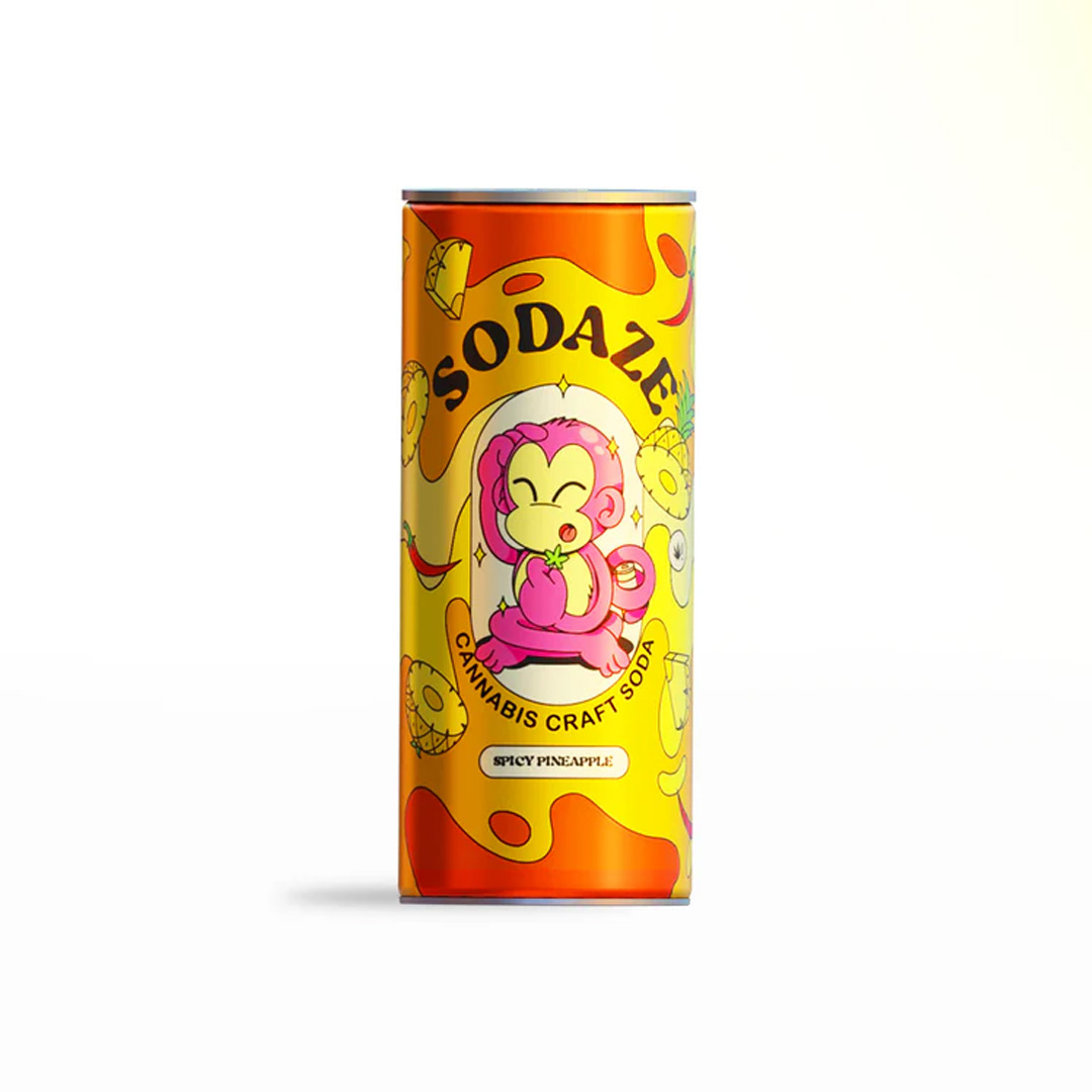 Sodaze Infused Craft Soda 30mg - Spicy Pineapple (250ml) | Cannamart
