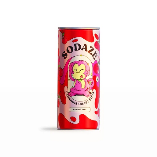 Sodaze Infused Craft Soda 30mg - Cherry Pop (250ml)