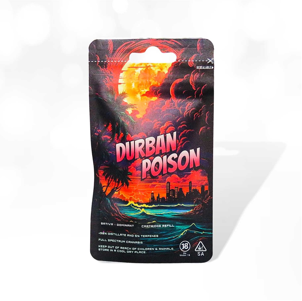 Dreamers Vape Carts 1ml Full Spectrum - Durban Poison (Sativa)