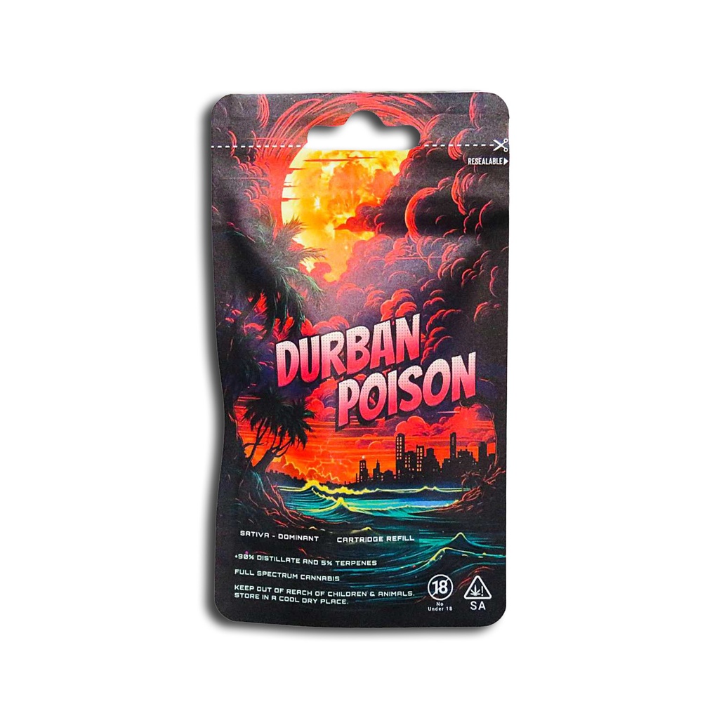 Dreamers Vape Carts 1ml Full Spectrum - Durban Poison (Sativa)