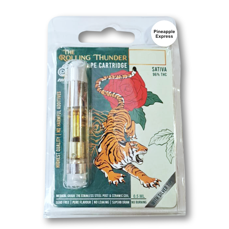 Rolling Thunder Vape Cartridge Full Spectrum - Premium - Pineapple Express (Sativa)