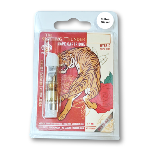 Rolling Thunder Vape Cartridge Full Spectrum - Premium - Toffee Diesel (Hybrid) 0.5ml