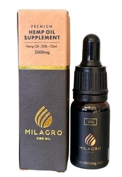 Milagro Premium Pharma Grade CBD Oil 2000mg Full Spectrum 10ml