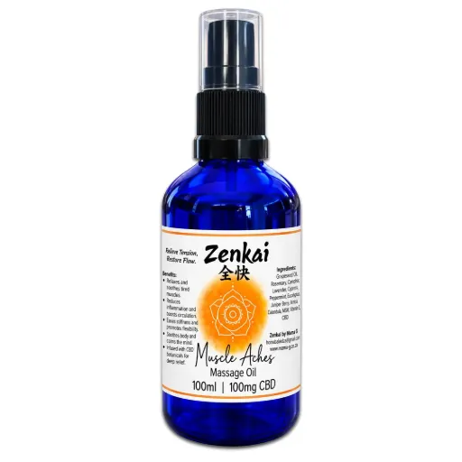 Zenkai CBD Massage Oils 100ml (Muscle Aches & Pains)