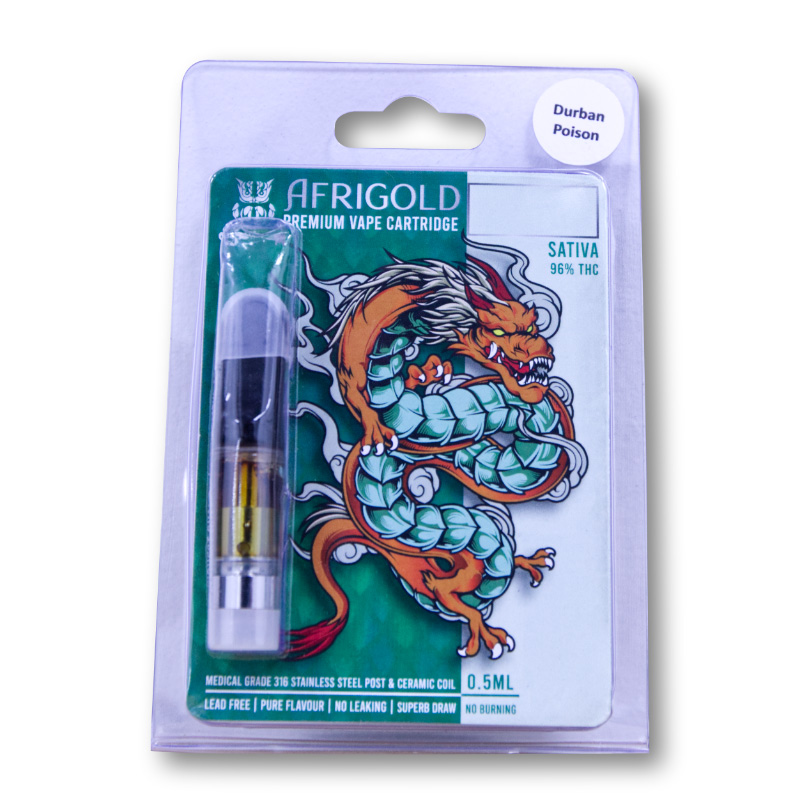 Vape Cartridge - Durban Poison - Full Spectrum (Sativa)