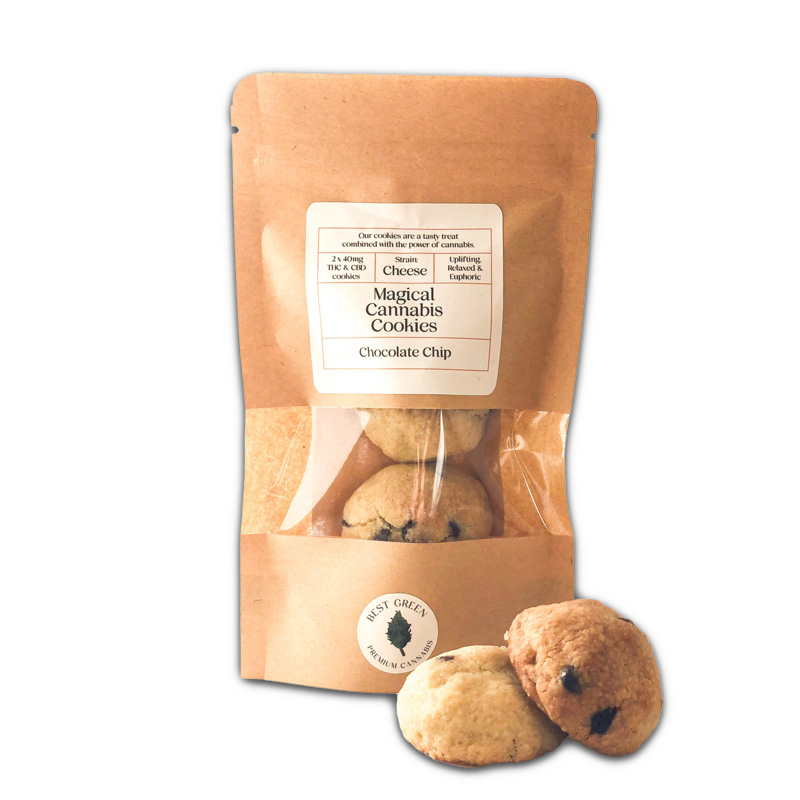 Choc-chip Cannabis Space Cookies (2's) (5mg (Mild))