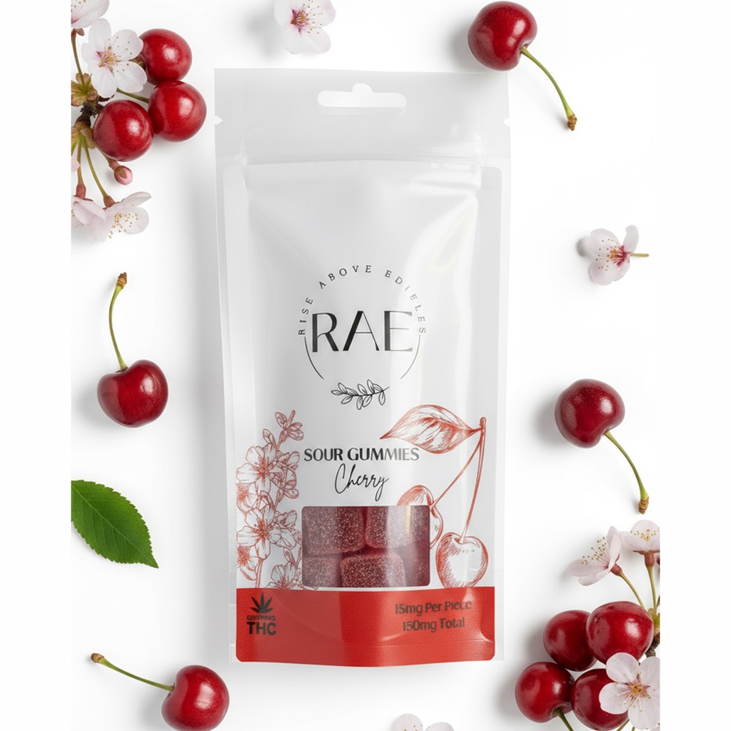 Sour Gummies - Cherry 150mg (10x15mg)