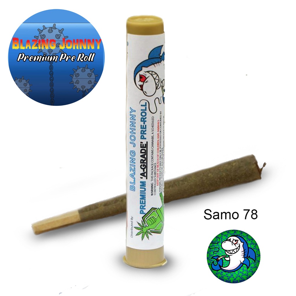 Blazing Johnny Premium Greenhouse Pre-Rolls - Samo 78 (Sativa)