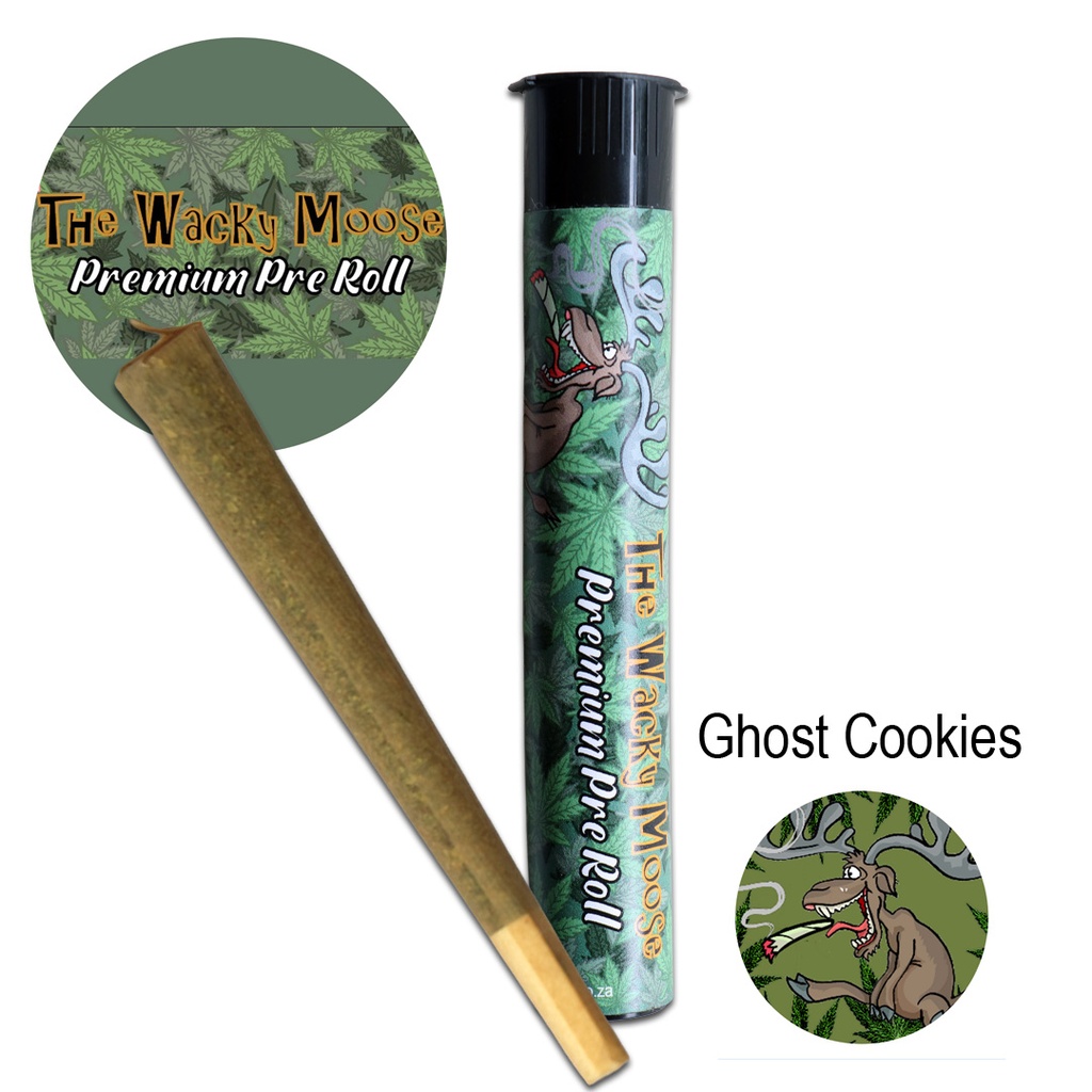 Wacky Moose Premium Pre-Rolls - Kingsize - Indoor - Ghost Cookies (Indica)