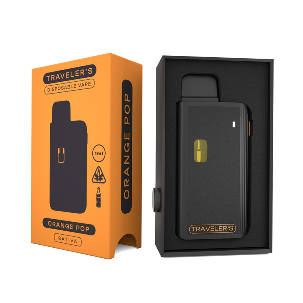 Traveler’s® Stealth Disposable Vapes 1ml - Orange Pop (Sativa)