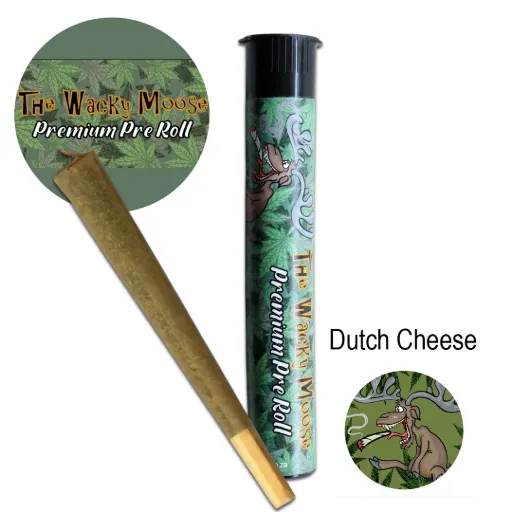 Wacky Moose Premium Pre-Rolls - Kingsize - Indoor - Dutch Cheese (Indica)