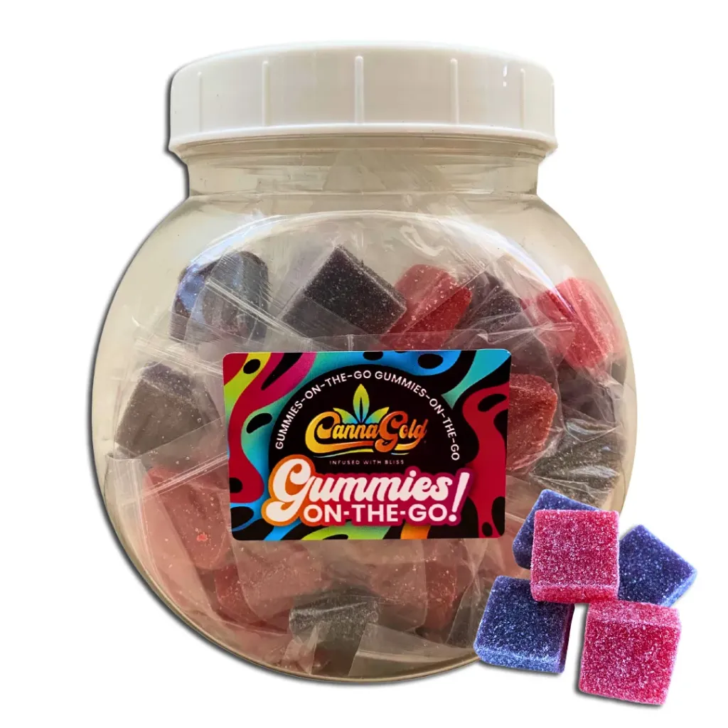 Gummies-On-The-Go (Square) - Full Spectrum 2400mg (48x50mg) - Large Tub