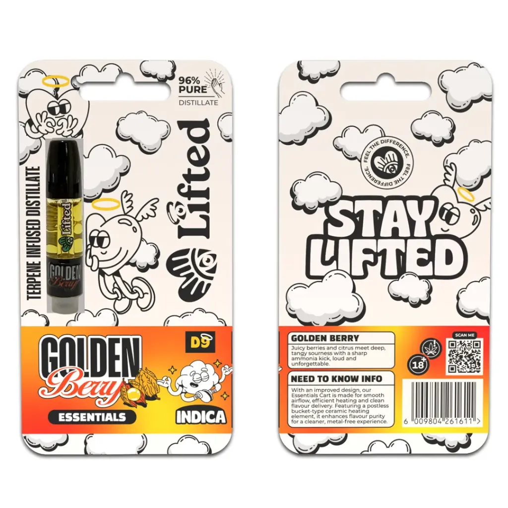 Distillate Vape Carts 1ml - Golden Berry (Indica)