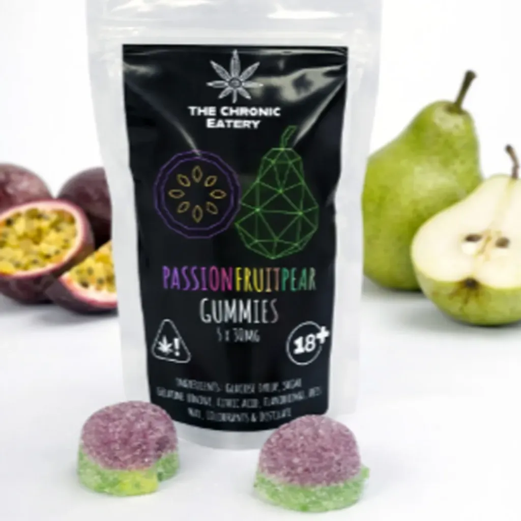 Dual-Flavoured Heart-Shaped Gummies - Passion Fruit/Pear 150mg (5x30mg)