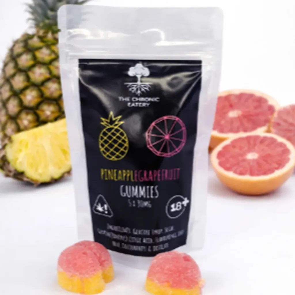 Dual-Flavoured Heart-Shaped Gummies - Pineapple/Grapefruit 150mg (5x30mg)