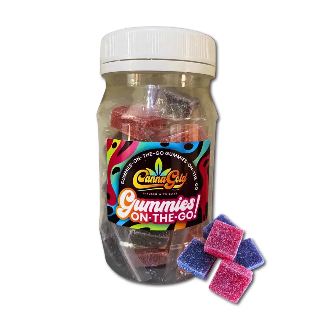 Gummies-On-The-Go (Square) - Full Spectrum 640mg (16x40mg) - Med Tub