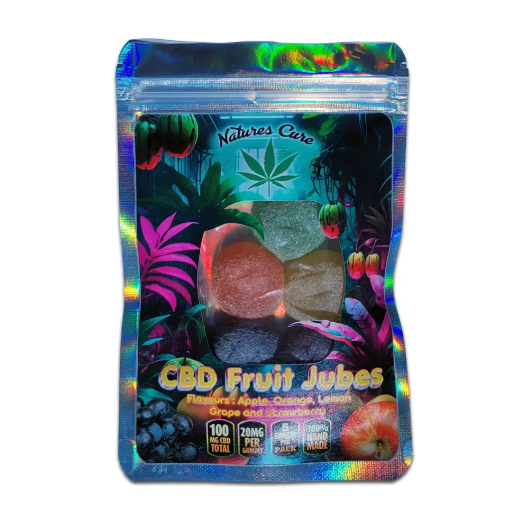 CBD Gummies - CBD Fruit Jubes 100mg (5x20mg)