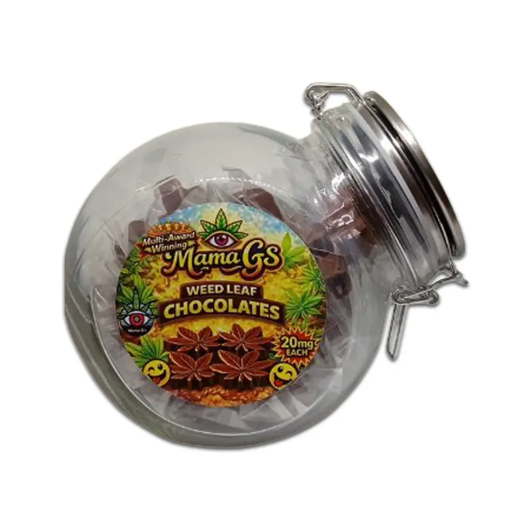 Weed Leaf Chocolates 600mg (30x20mg) (Refill Pack)