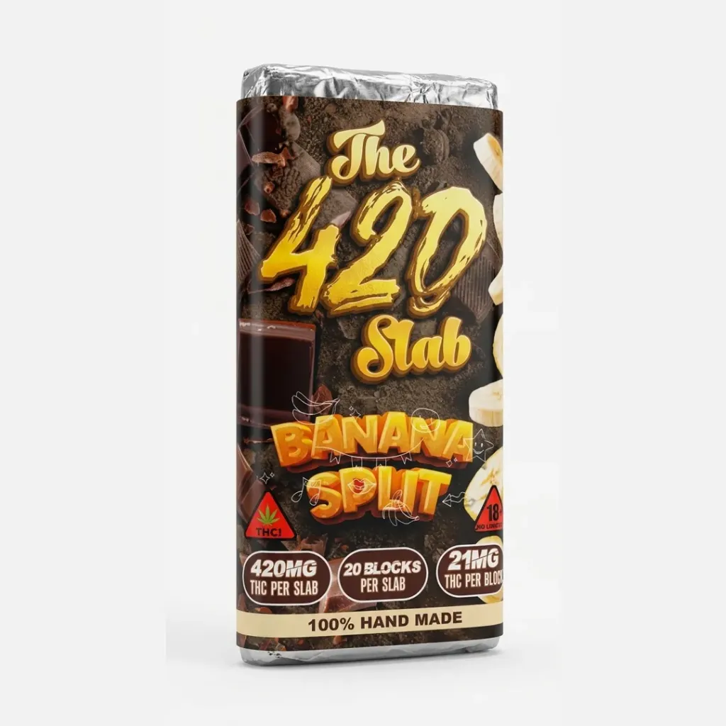 The 420 Slab - Banana Split Belgian Chocolate 420mg