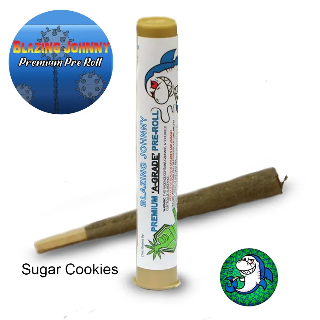 Blazing Johnny Premium Pre-Rolls - Kingsize - Sugar Cookies (Hybrid)