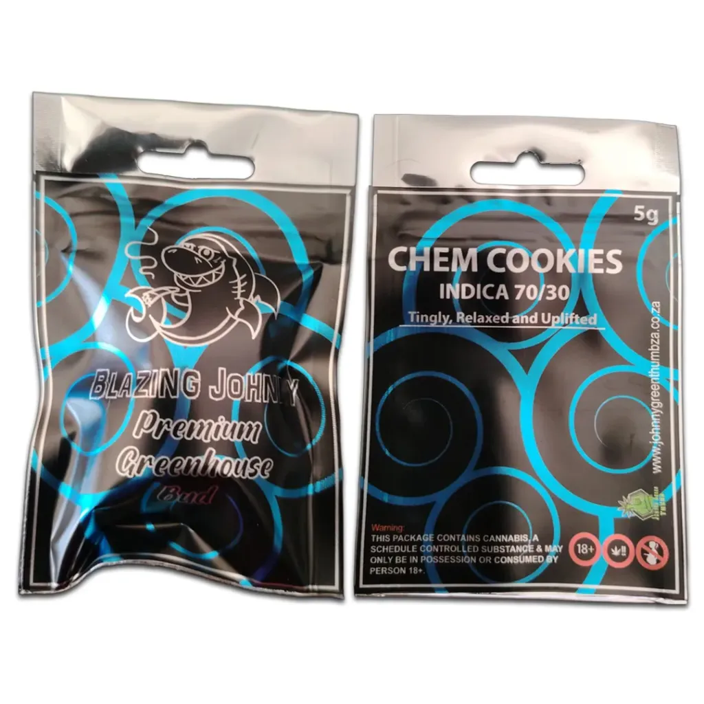 Blazing Johnny Premium Flower 5g (Greenhouse) - Chem Cookies (Sativa)