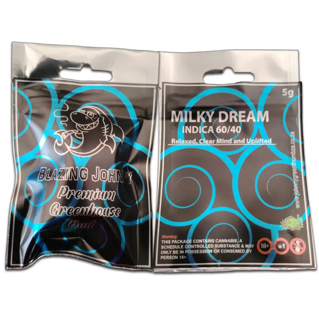 Blazing Johnny Premium Flower 5g (Greenhouse) - Milky Dream (Indica)