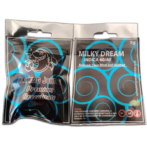 Blazing Johnny Premium Flower 5g (Greenhouse) - Milky Dream (Indica)