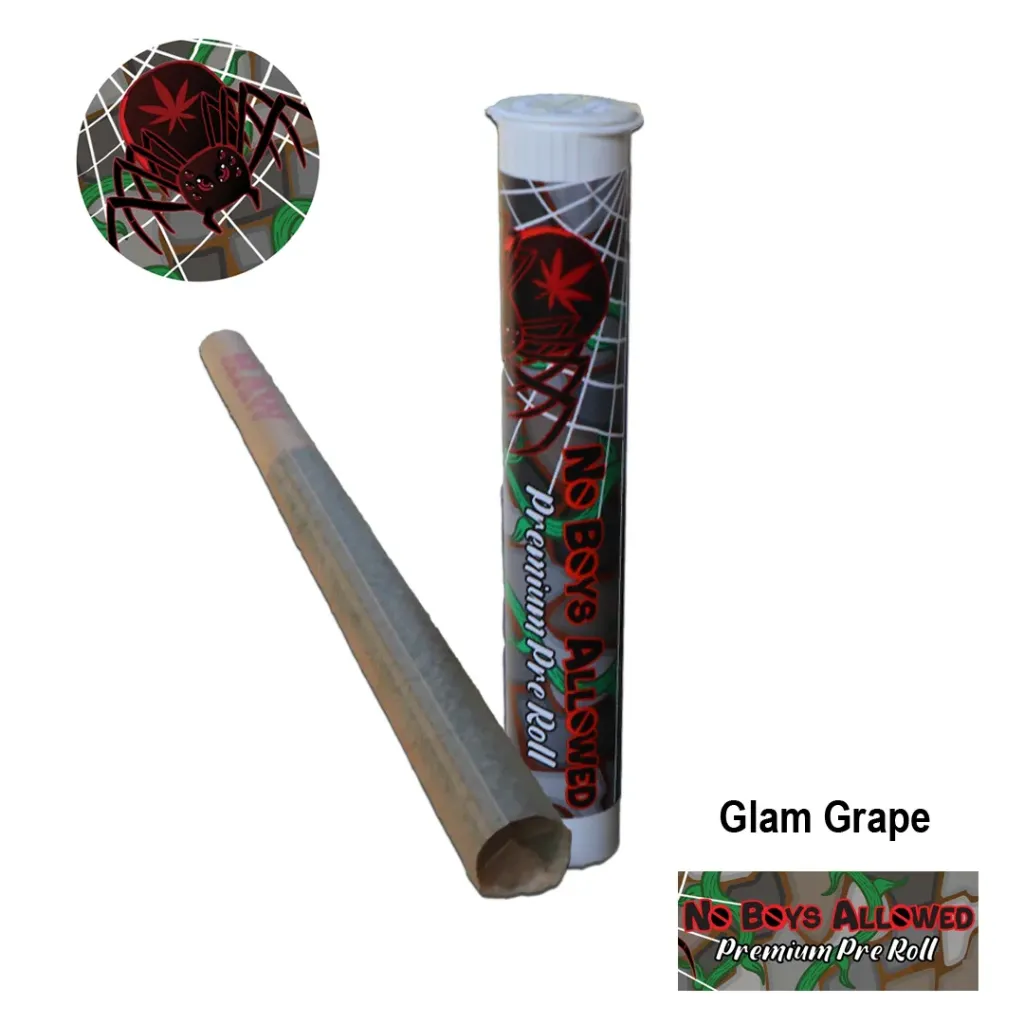 No Boys Allowed Premium Pre-Rolls - Kingsize - Greendoor - Glam Grape (Indica)