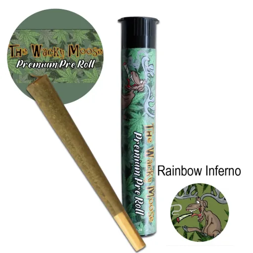 Wacky Moose Premium Pre-Rolls - Kingsize - Indoor - Rainbow Inferno (Indica)