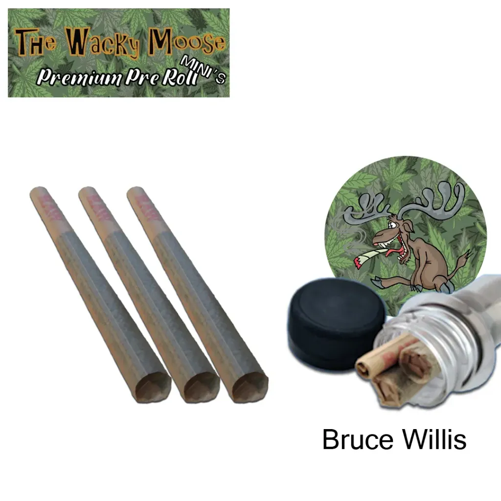 Wacky Moose Premium Pre-Rolls - Mini's - Indoor - Bruce Willis (Sativa) 3's