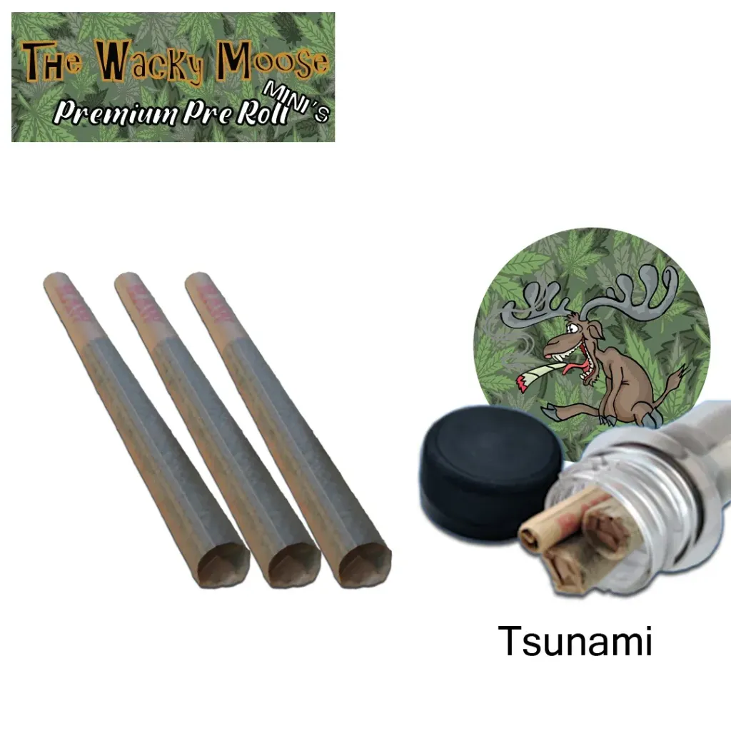 Wacky Moose Premium Pre-Rolls - Mini's - Indoor - Tsunami (Hybrid) 3's
