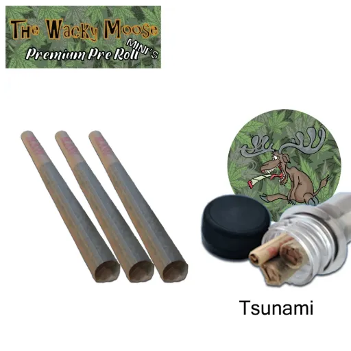 Wacky Moose Premium Pre-Rolls - Mini's - Indoor - Tsunami (Hybrid) 3's