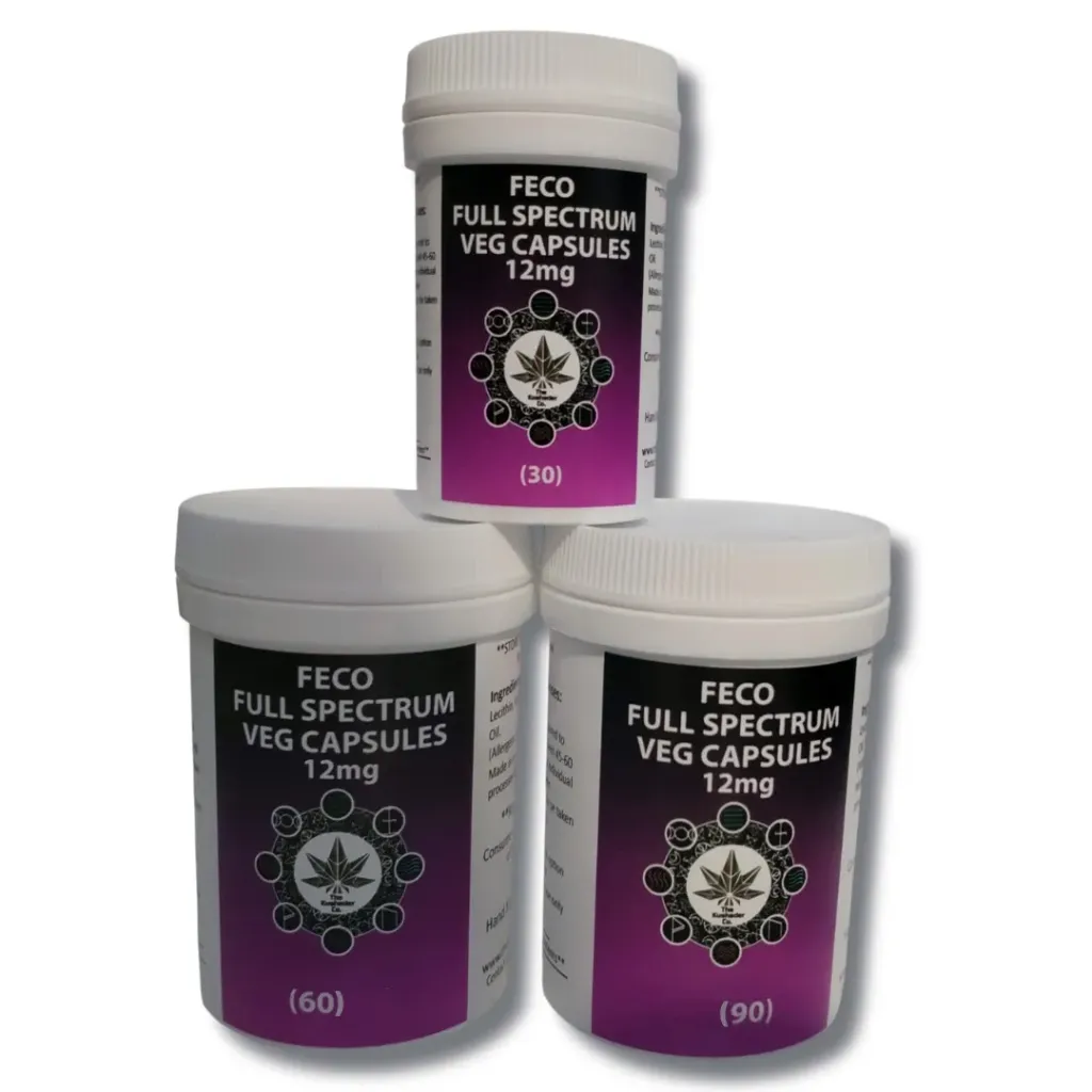 Full Spectrum FECO + Black Cannabis Oil (B.C.O) - Capsules 12mg (30 Capsules)