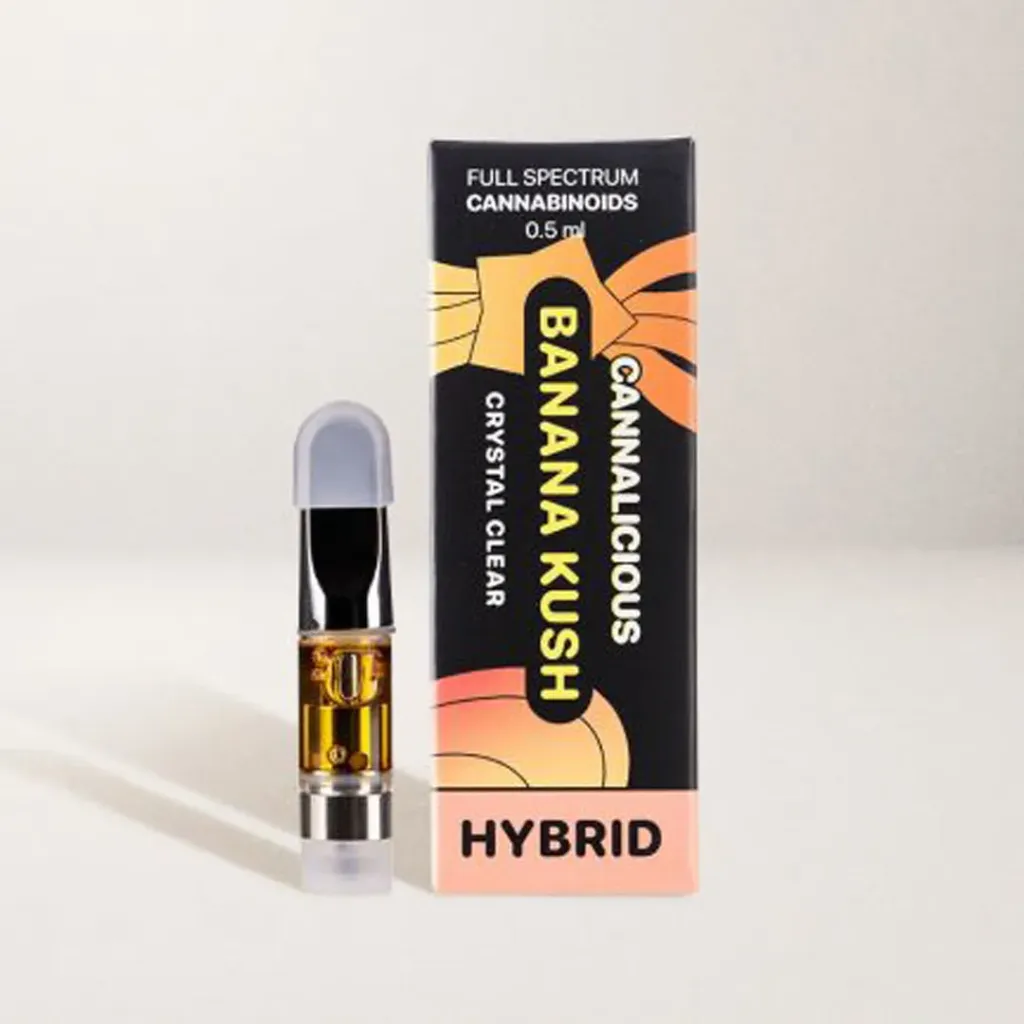 THC Vape Cartridge 0.5ml - Banana Kush (Hybrid)
