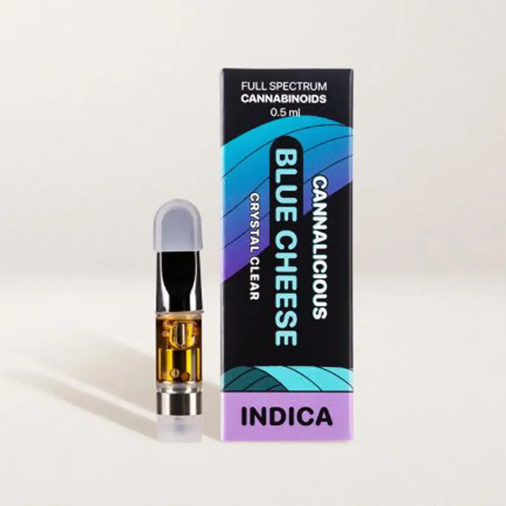 THC Vape Cartridge 0.5ml - Blue Cheese (Indica)