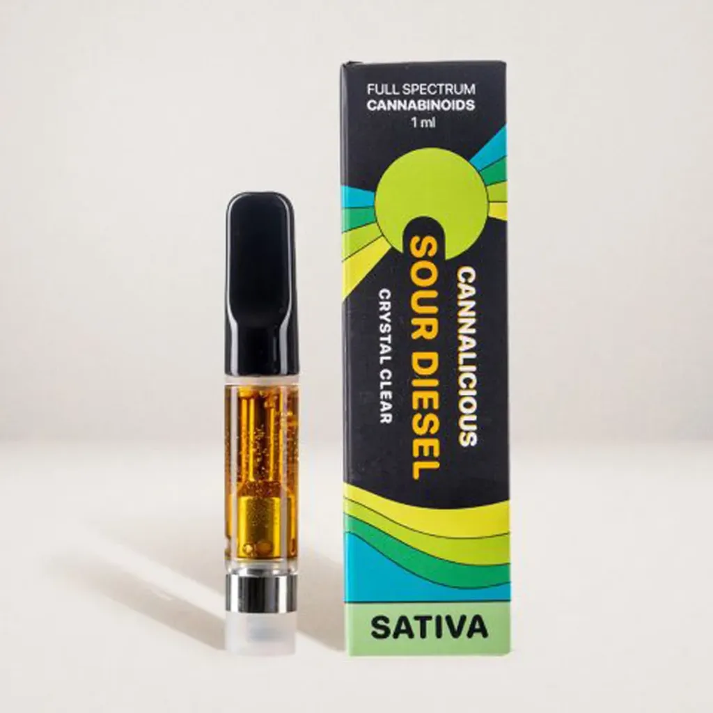 THC Vape Cartridge 1ml - Sour Diesel (Sativa)