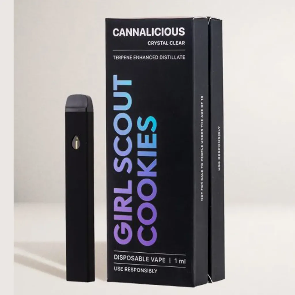 Distillate Cannabis Disposable Vape 1ml - Girl Scout Cookies (Indica)