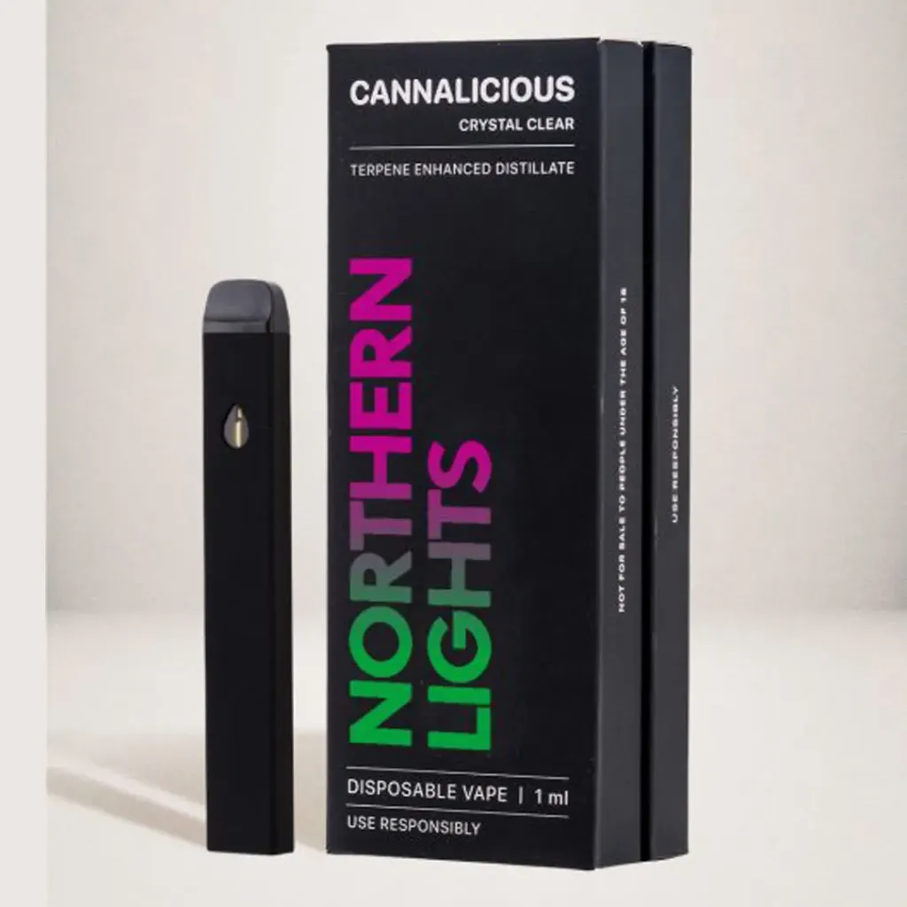 Distillate Cannabis Disposable Vape 1ml - Northern Lights (Indica)