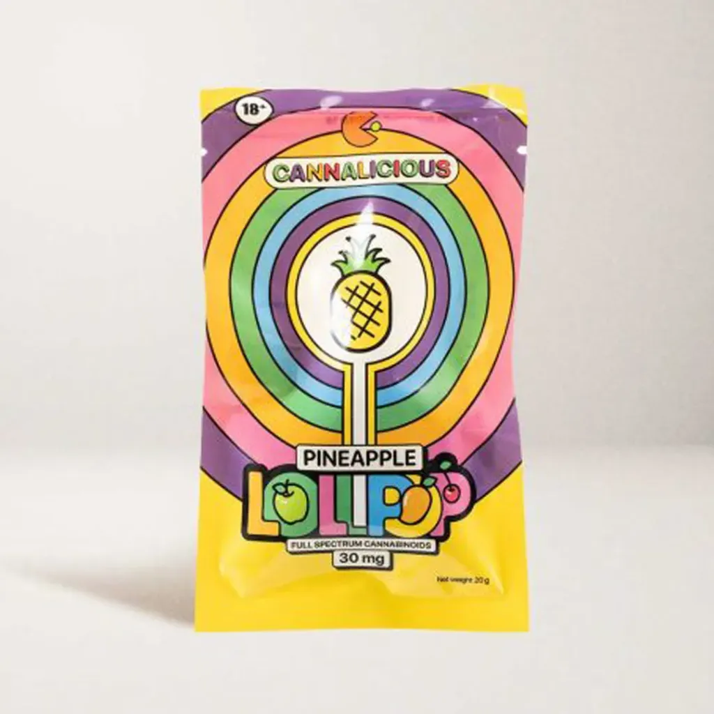 THC Lollipops - Pineapple 30mg