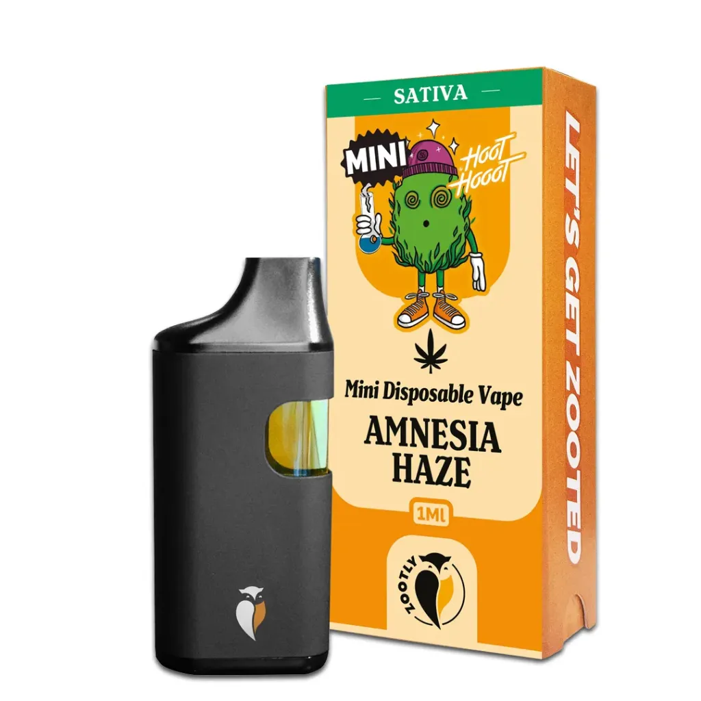 Mini Disposable Vape 1ml - Amnesia Haze (Sativa)