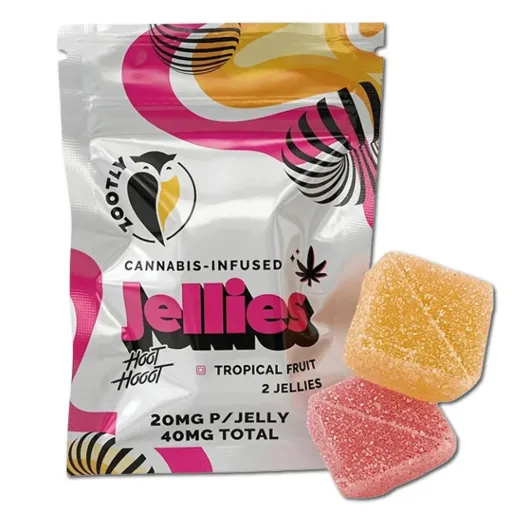 Gummies - Hoot Hooot Jellies - Tropical Fruit 40mg (2x20mg)
