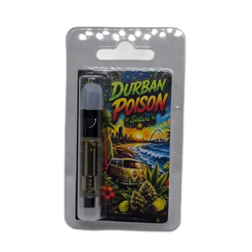 Distillate Vape Cart 1ml - Durban Poison (Sativa)